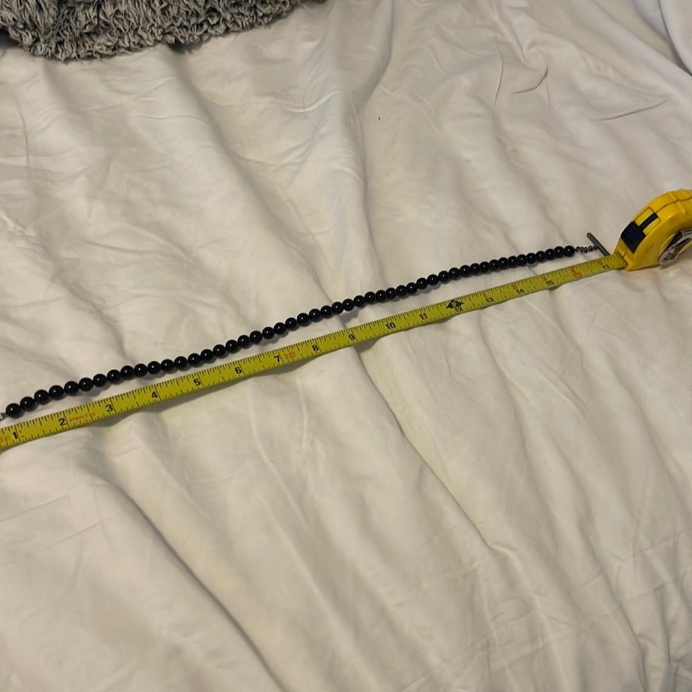 Tiffany’s black pearl necklace 17.5 inches